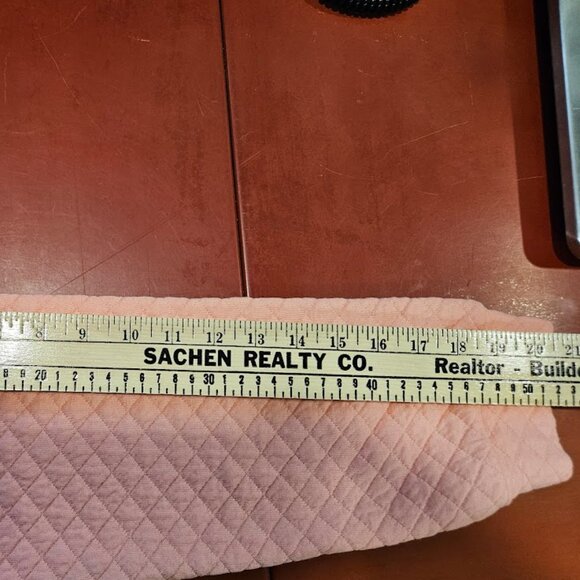 J. Crew Factory Quilted Button Neck Sweatshirt in Coral Medium Comfy Chic - Picture 7 of 10